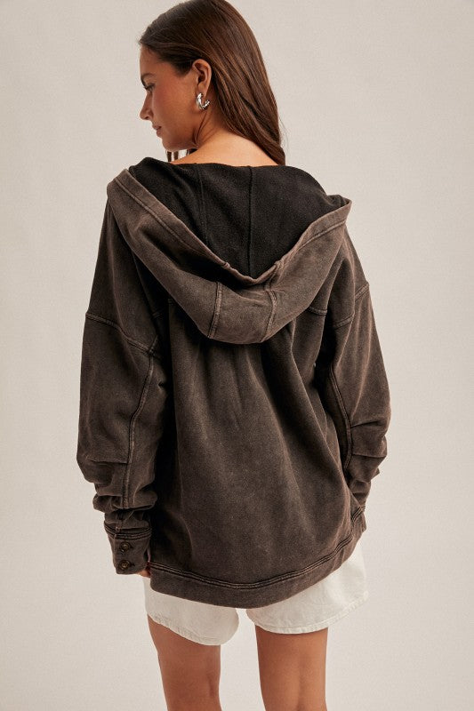 Meradith Hooded Washed Tunic