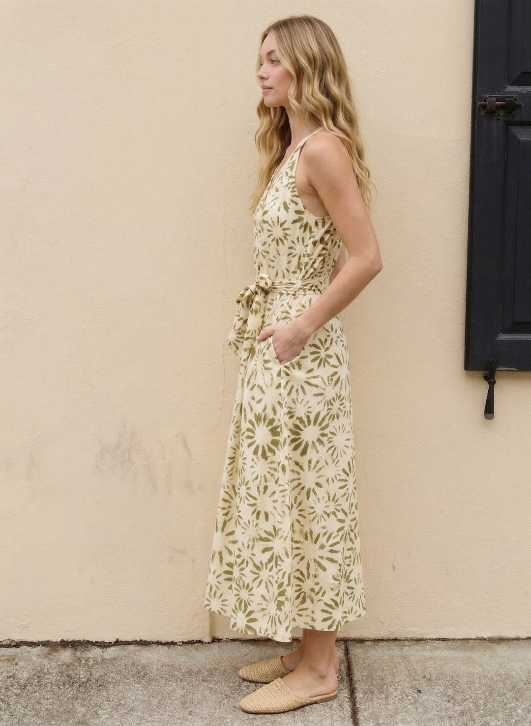 Heather Floral Halter Midi Dress