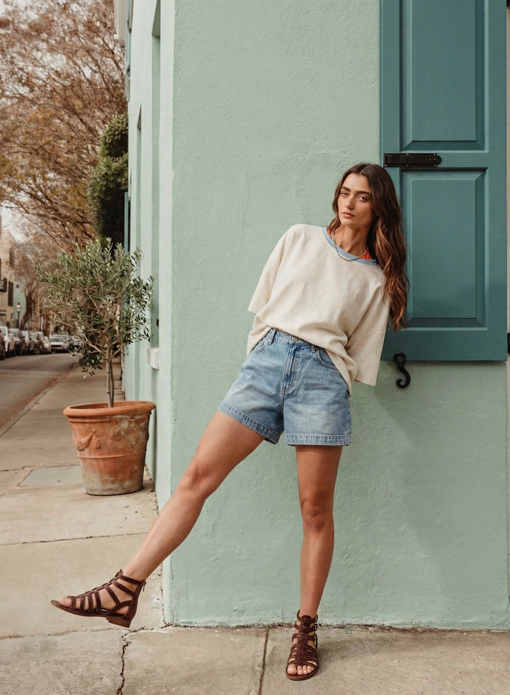 Mindy Basic Oversized Shirt