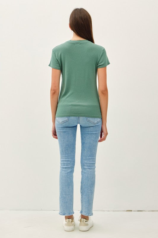Aubree Classic Tee - Green