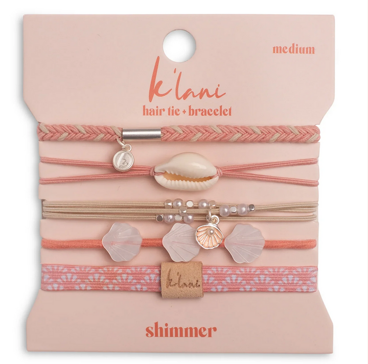 K'Lani Hair Tie Bracelets - Shimmer