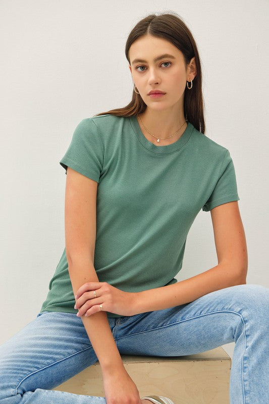 Aubree Classic Tee - Green