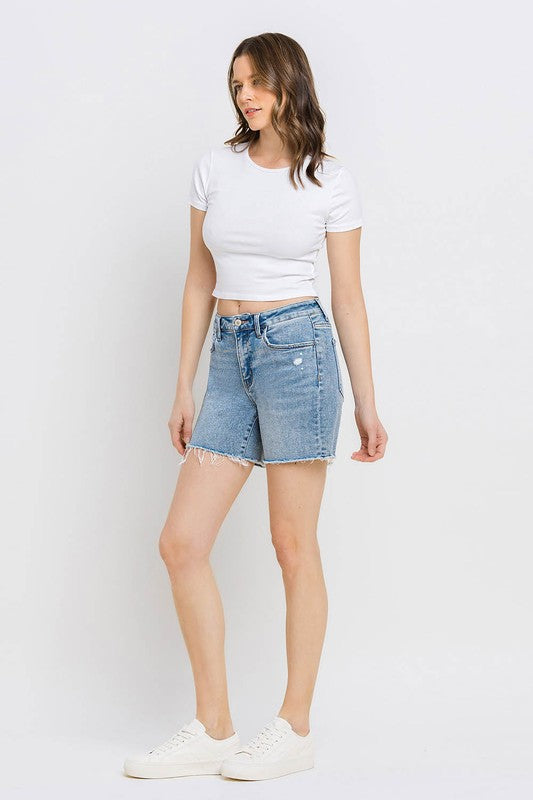 Vervet - Dolly High Rise Midi Shorts