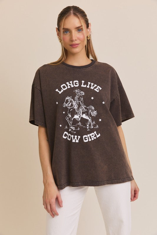 Live Long Cowgirl Graphic Tee