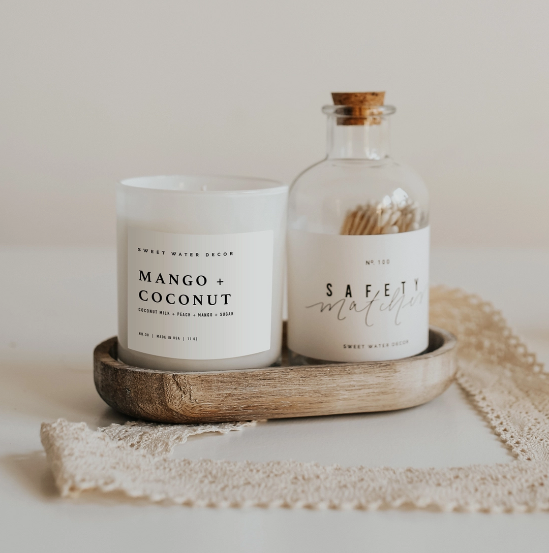Soy Candle - Mango and Coconut