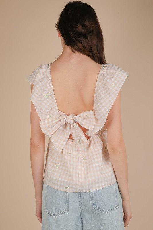 Bree Embroidered Sleeveless Blouse