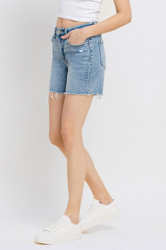 Vervet - Dolly High Rise Midi Shorts
