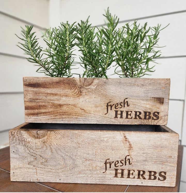 Reclaimed Wood Rustic Herb Planter