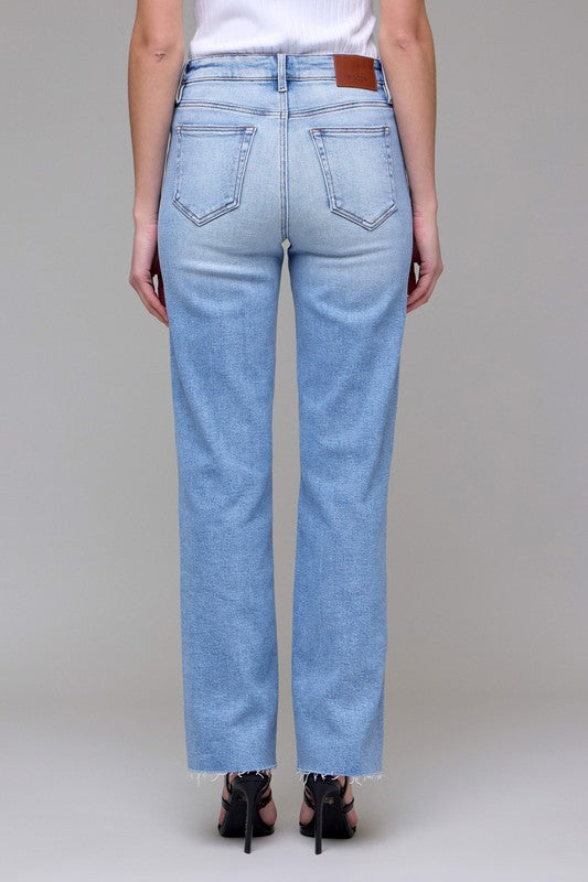 Hidden - Bella High Rise Straight Jeans