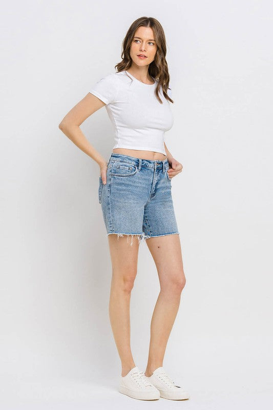 Vervet - Dolly High Rise Midi Shorts