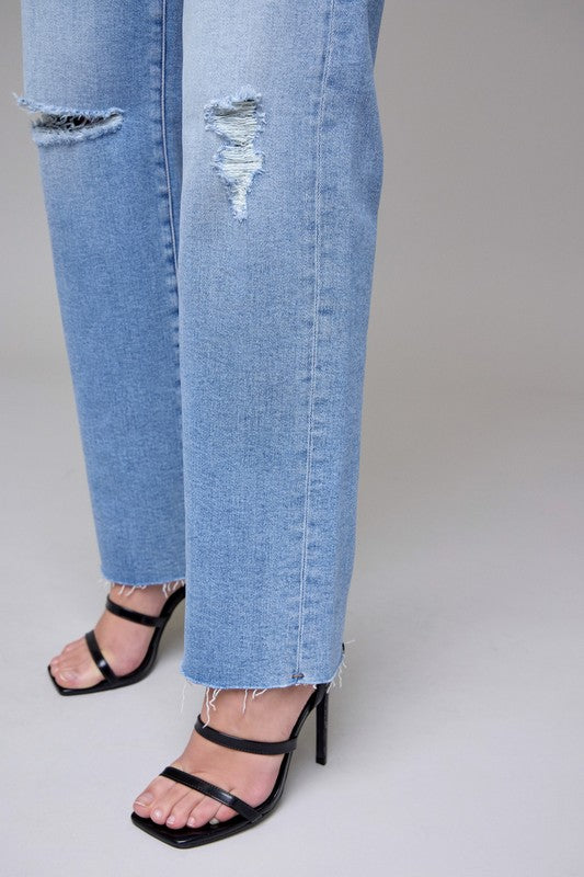 Hidden - Bella High Rise Straight Jeans