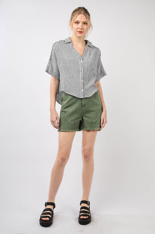 Bree Washed Denim Shorts