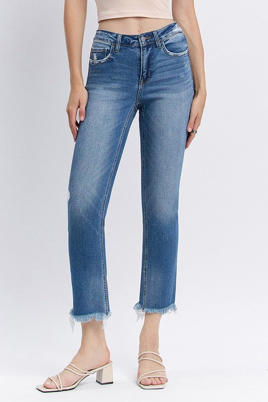 Flying Monkey - Madelyn Mid Rise Straight Jean