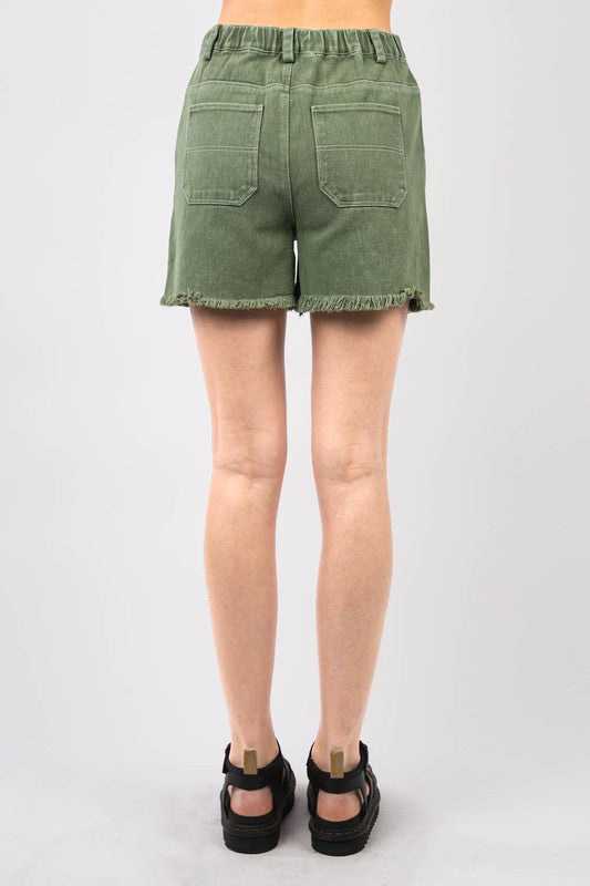 Bree Washed Denim Shorts