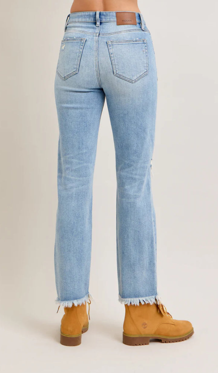 Hidden - Sarah High Rise Straight Jean