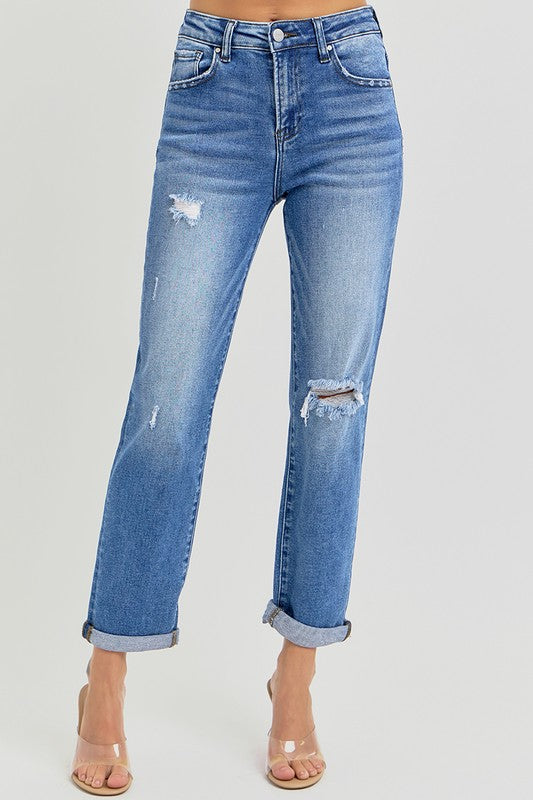 Risen - Lilly High Rise Crop Jeans
