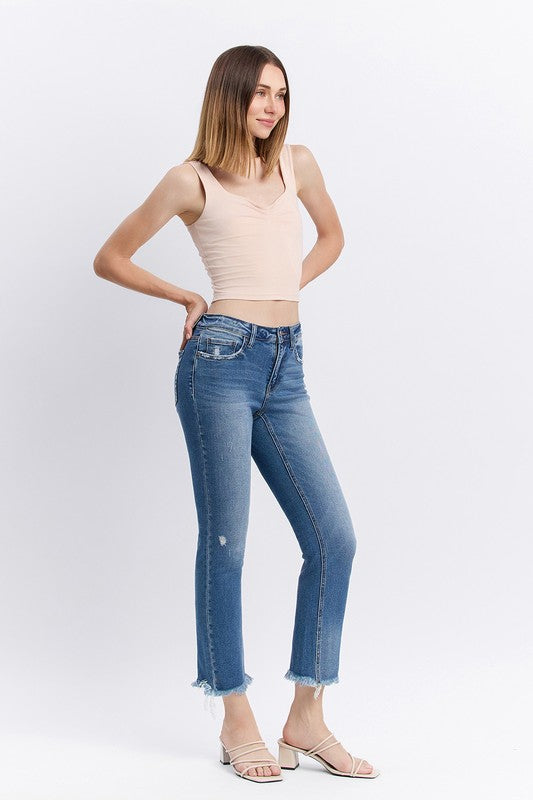 Flying Monkey - Madelyn Mid Rise Straight Jean