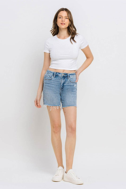 Vervet - Dolly High Rise Midi Shorts