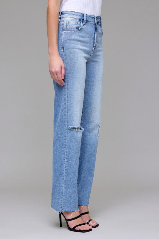 Hidden - Bella High Rise Straight Jeans