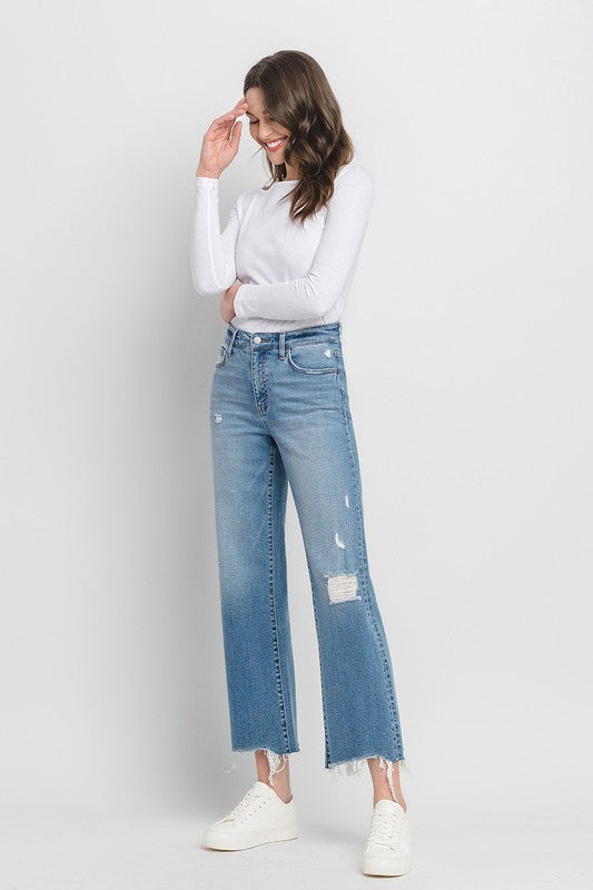 Flying Monkey - Bailey High Rise Wide Jeans